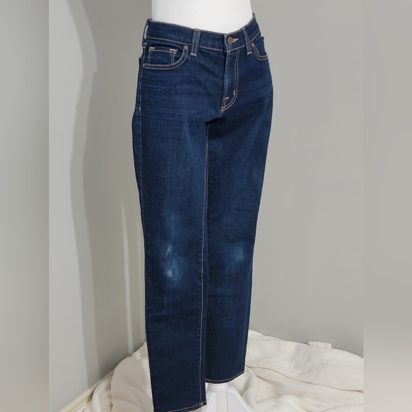 J BRAND Dark Wash Skinny Mid-Rise Jean Women's Size 27 - Picture 8 of 9